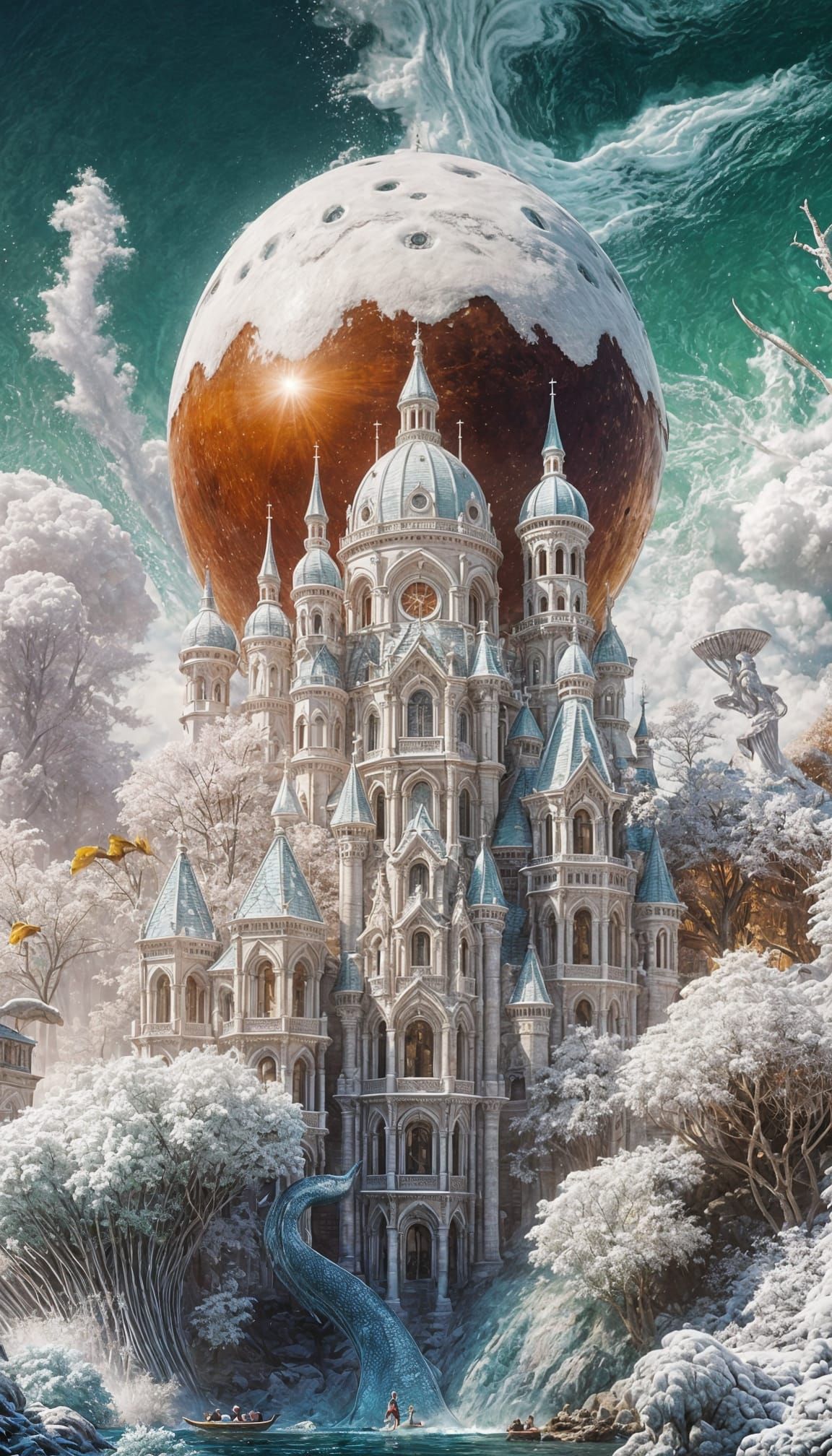 Epic Mermaid Concept Art in Vibrant, Hyper-Realistic Style