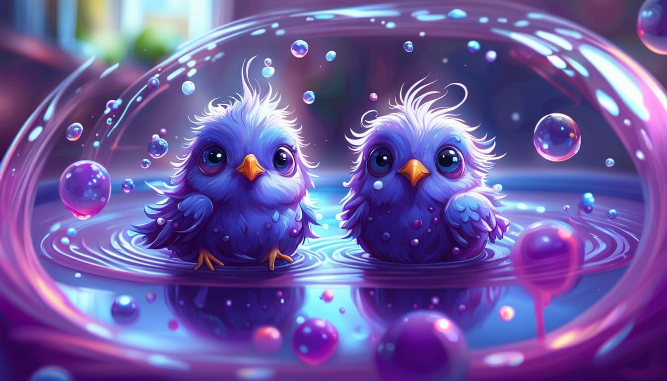 Bubbly Bird Bath