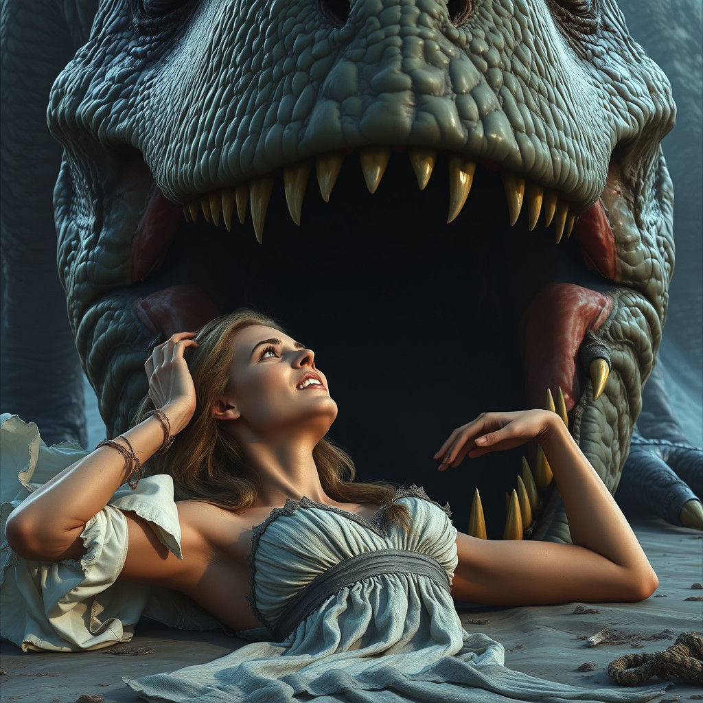 Damsel and Dinosaur: Matte Painting Concept Art