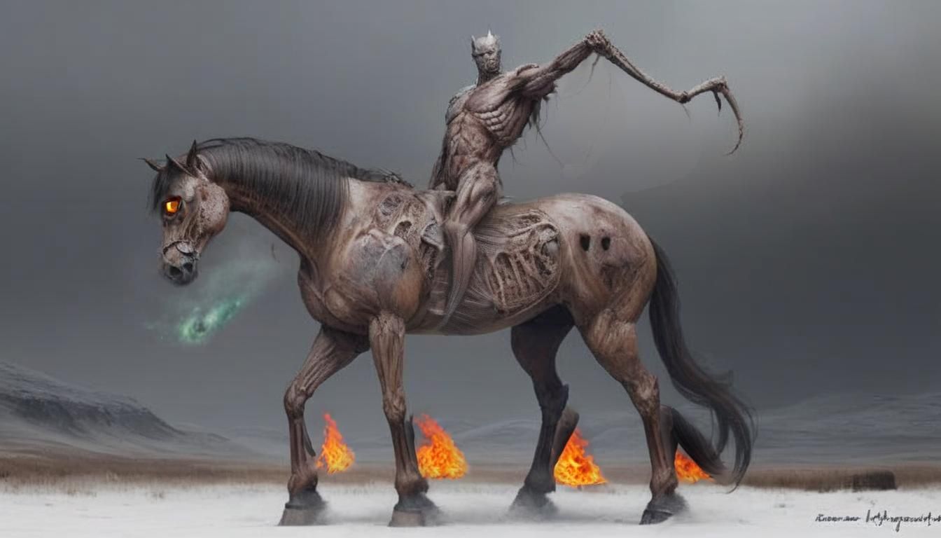 Surreal Shark Fin and Burning Eye Fantasy