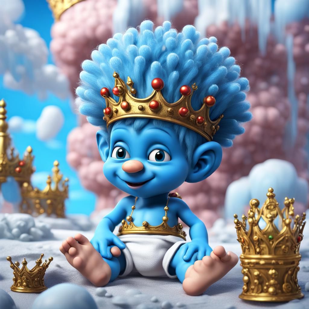 Baby King Smurf with Mohawk in Unreal Engine 5