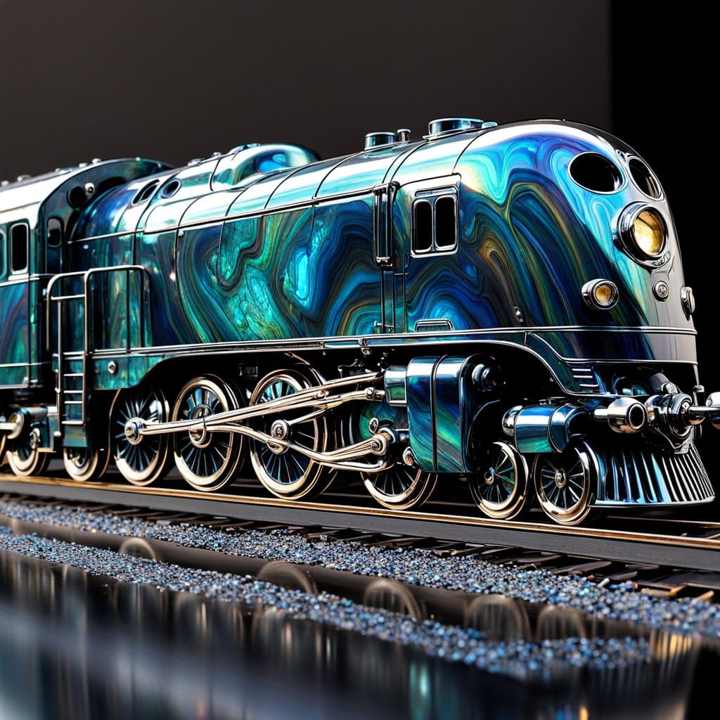 Vibrant Streamliner Locomotive Speeds by in Chrome
