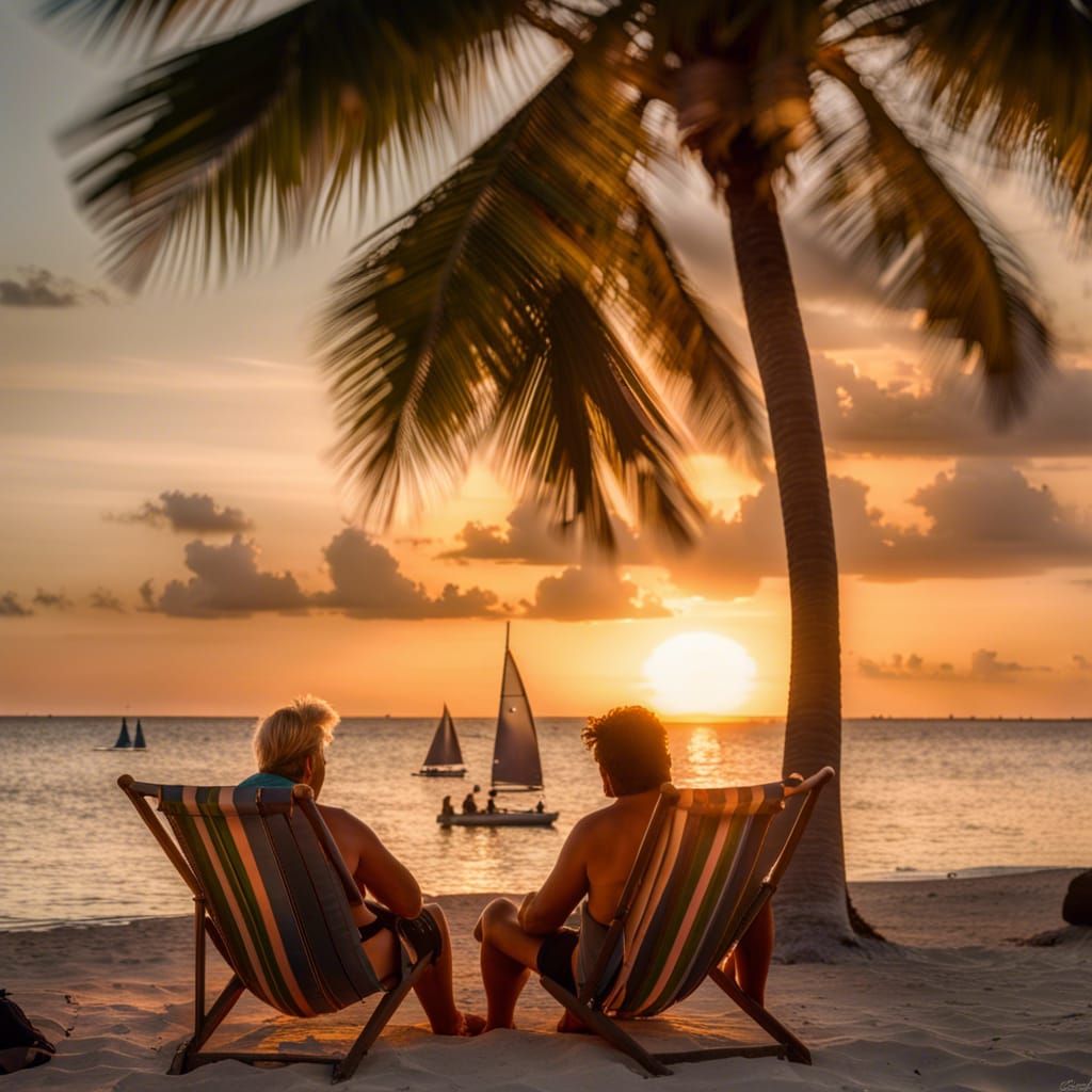 Key West Sunset with Dolphins, Professional Photography