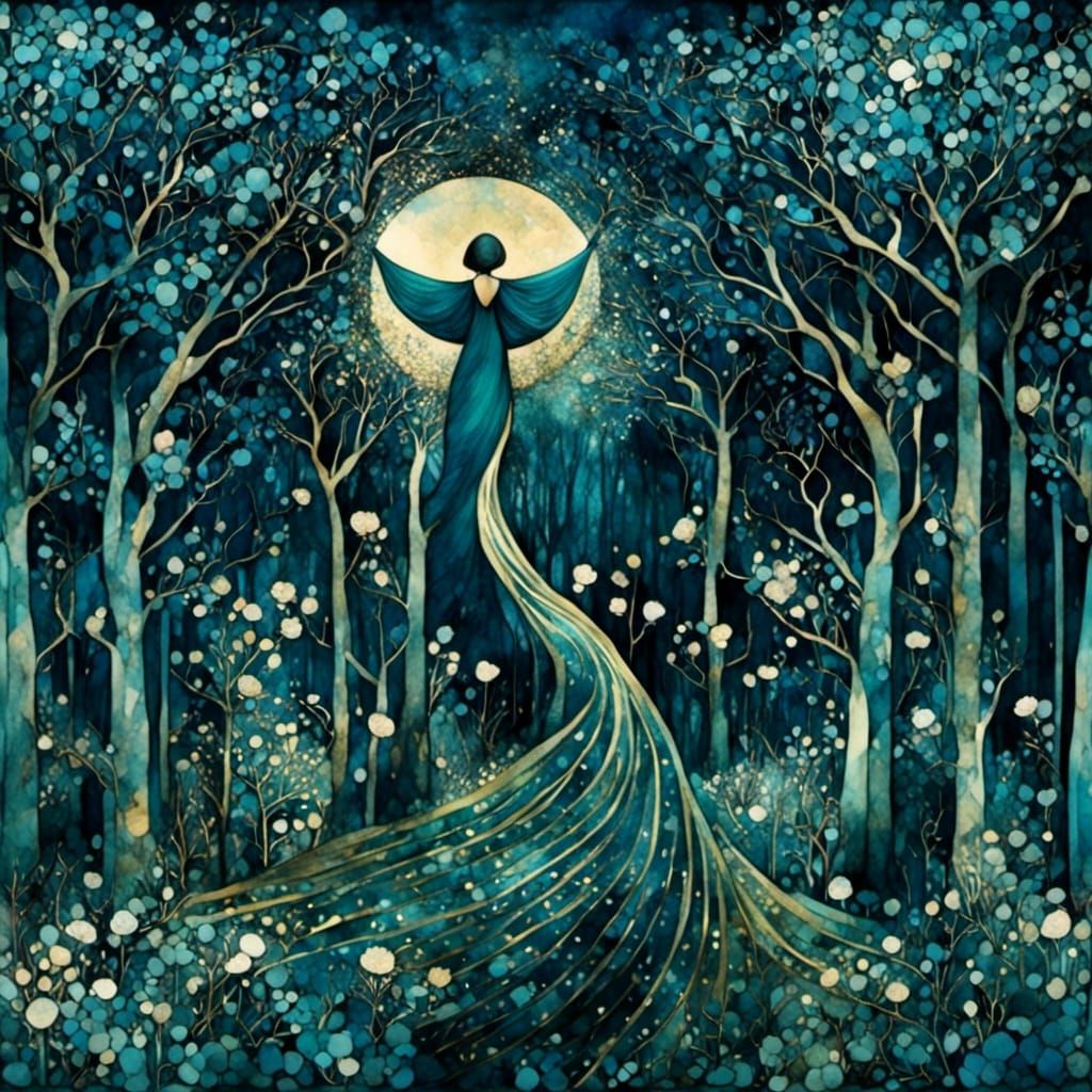 Abstract Liquid Ink Form in Motion