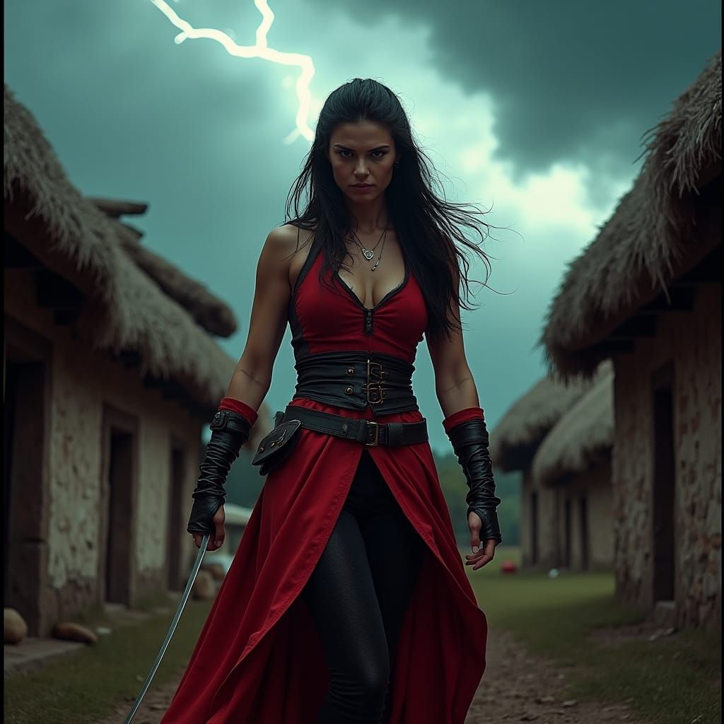 Elektra's Fury in a Village, Cinematic Style