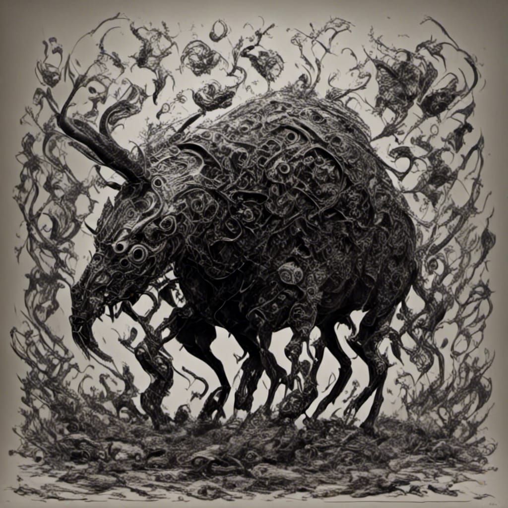 Eclectic AI Art Fusion: A Digital Masterpiece