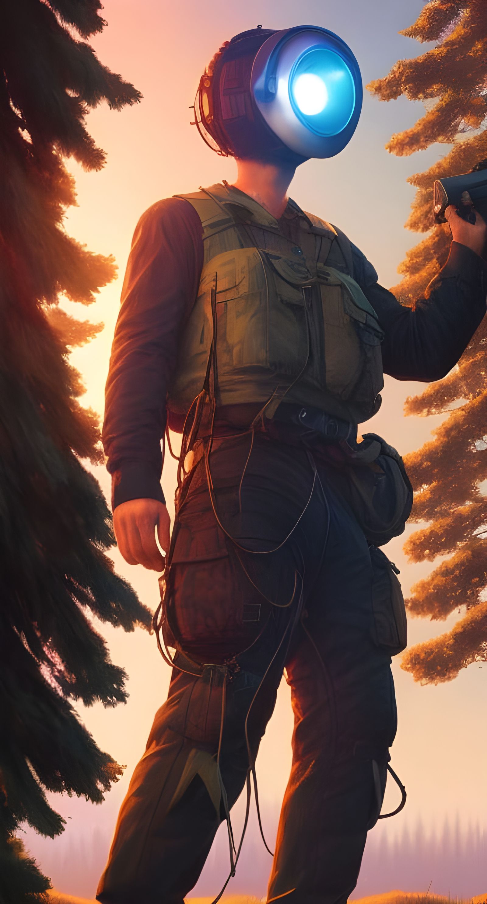 Hyperdetailed Human Figure in Digital Illustration