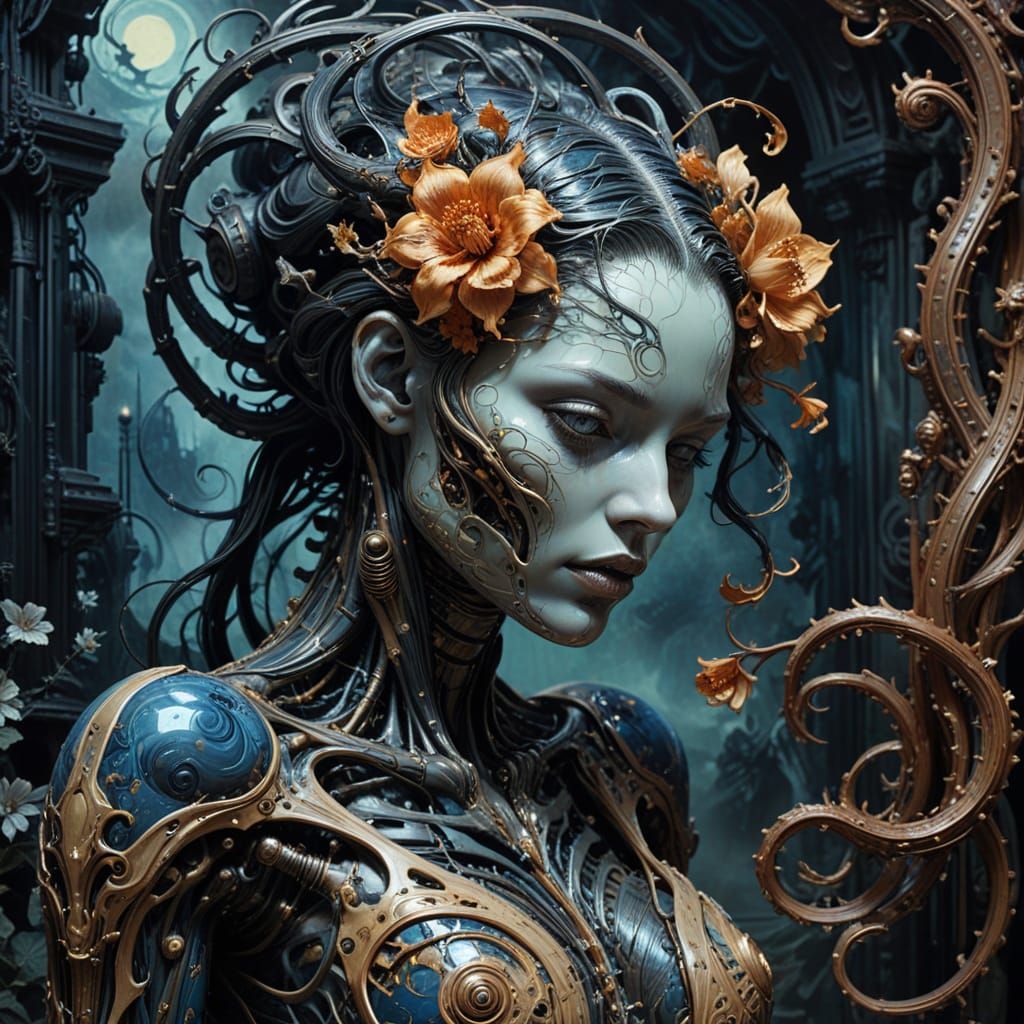 Biomechanical Deity Emerges from Decaying Temple