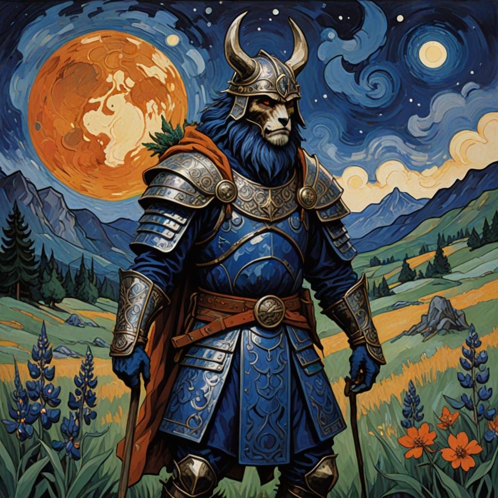 Frankish Werewolf Warrior in Ancient Attire