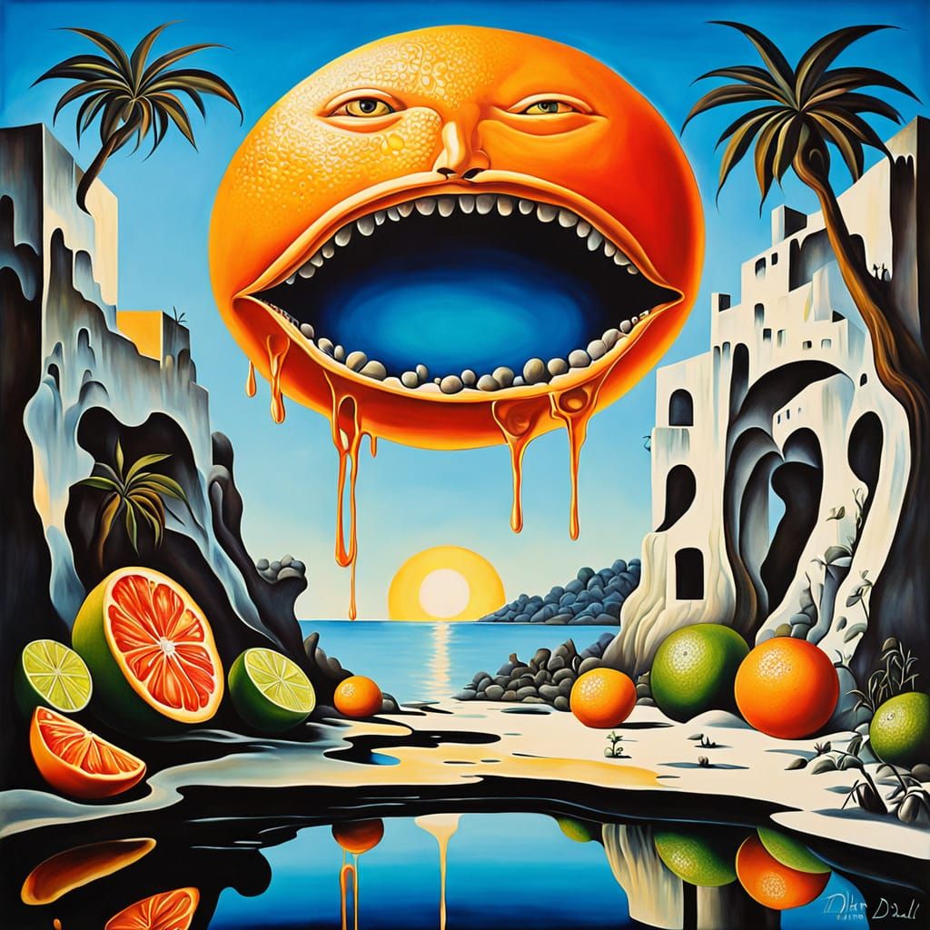 Surreal Citrus Mansion in Tropical Cove