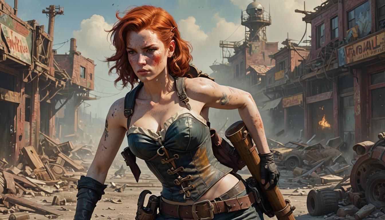 Cait from Fallout 4 Ready for Battle