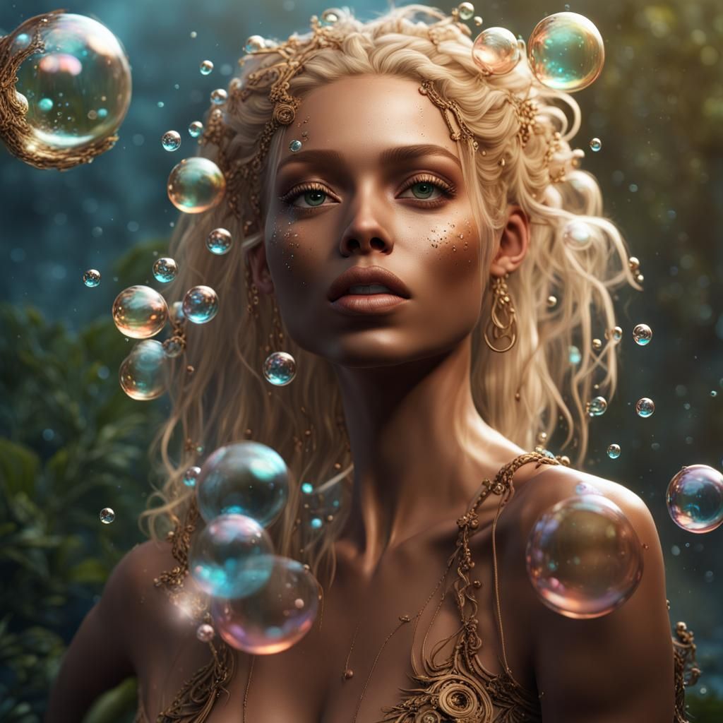 Exotic Earth Woman with Waterfall Eyes