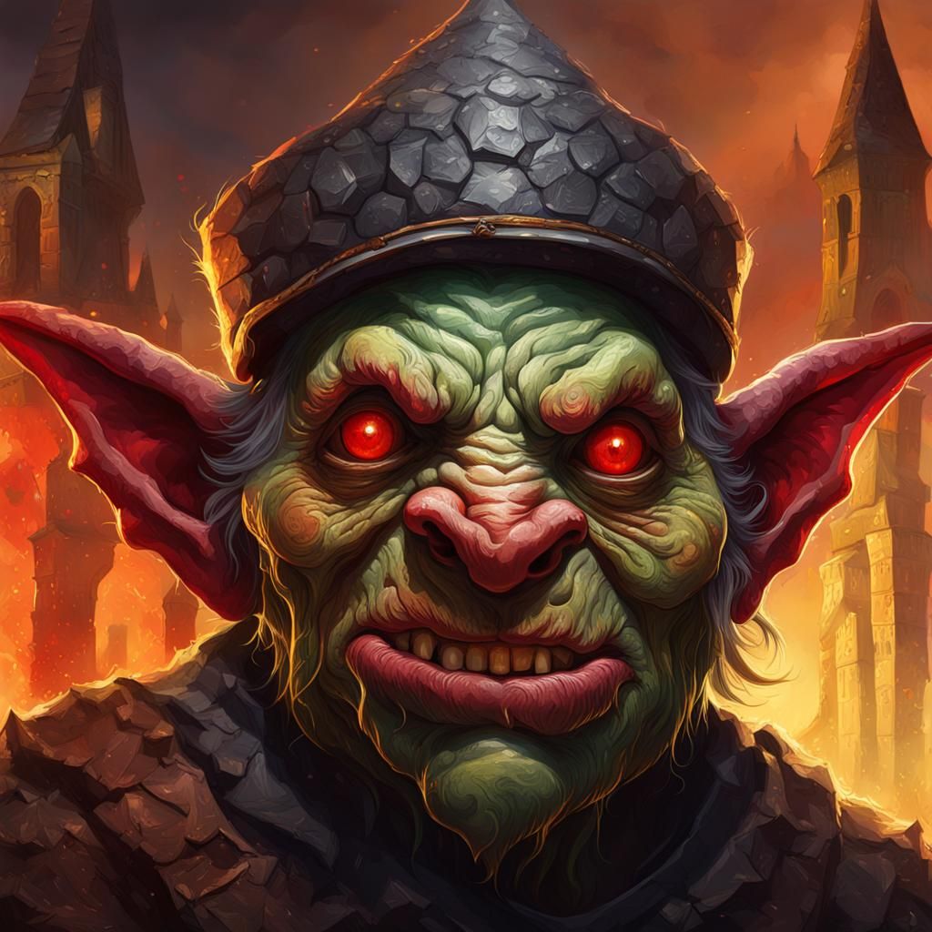 Hyperrealistic Redcap Goblin at Hermitage Castle