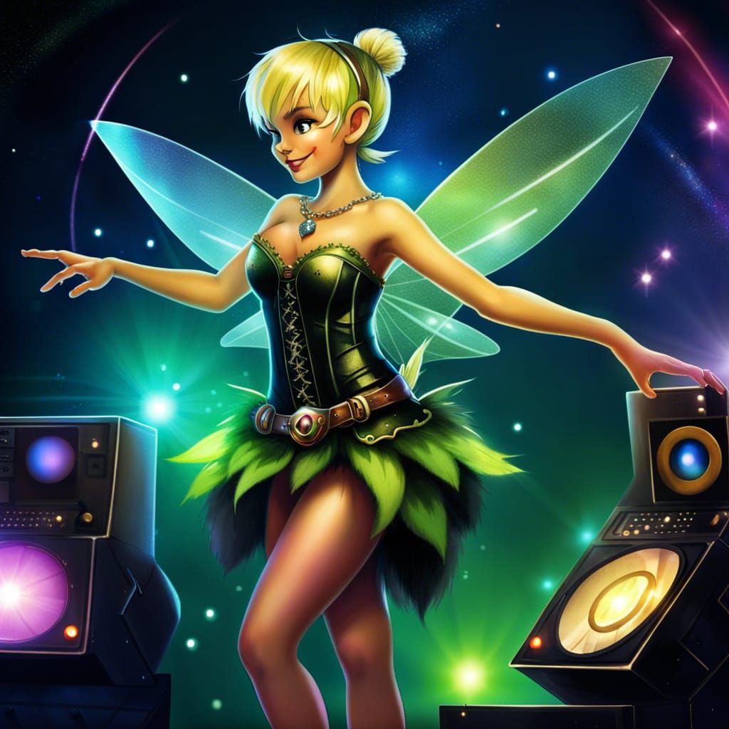 Tinkerbell as Space Pirate in Nightclub