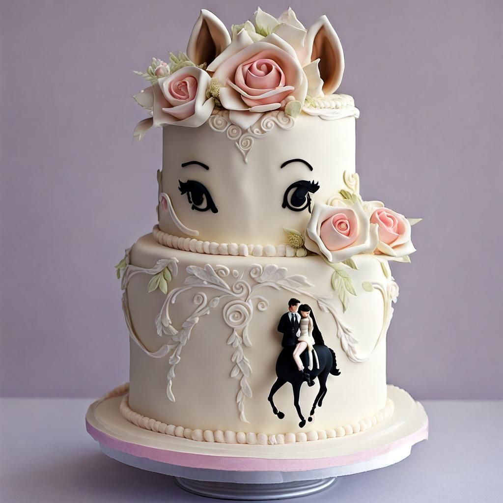 Horsegirl Wedding Cake: A Confectionary Creation