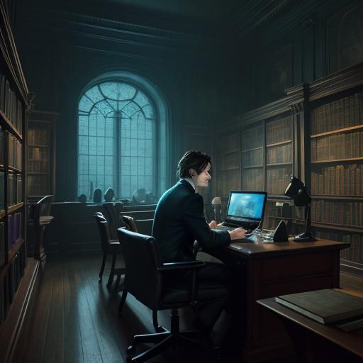 Dorian Gray and Nicholas Play Computers: Hyperrealistic Libr...