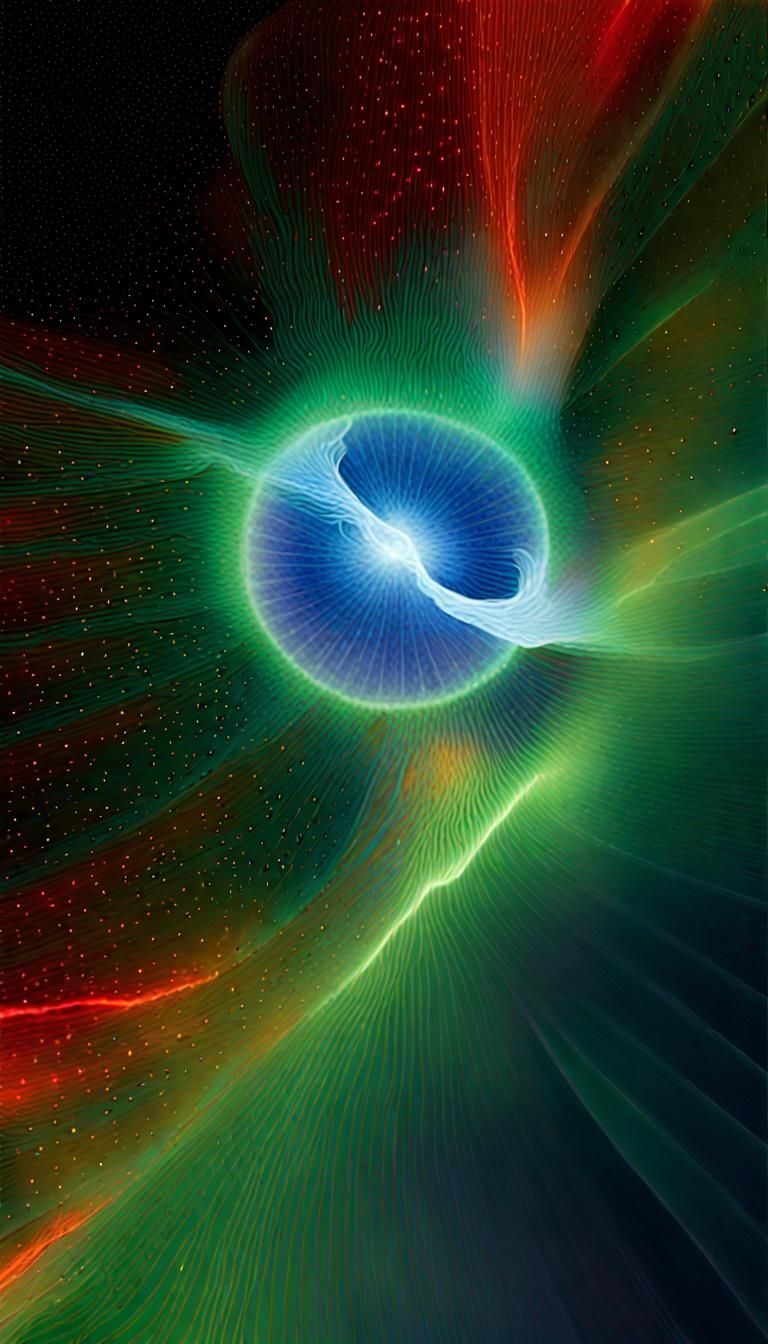 Neutron Star Collision: A Digital Illustration