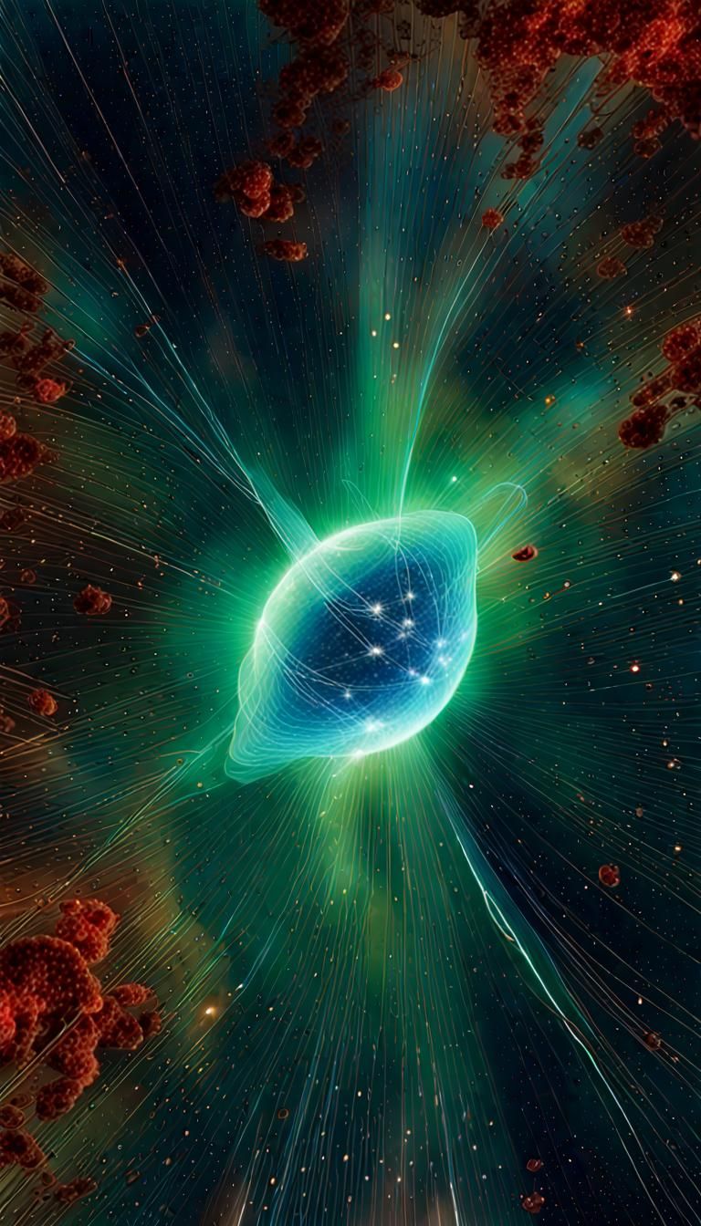 Neutron Star Collision: A Digital Illustration