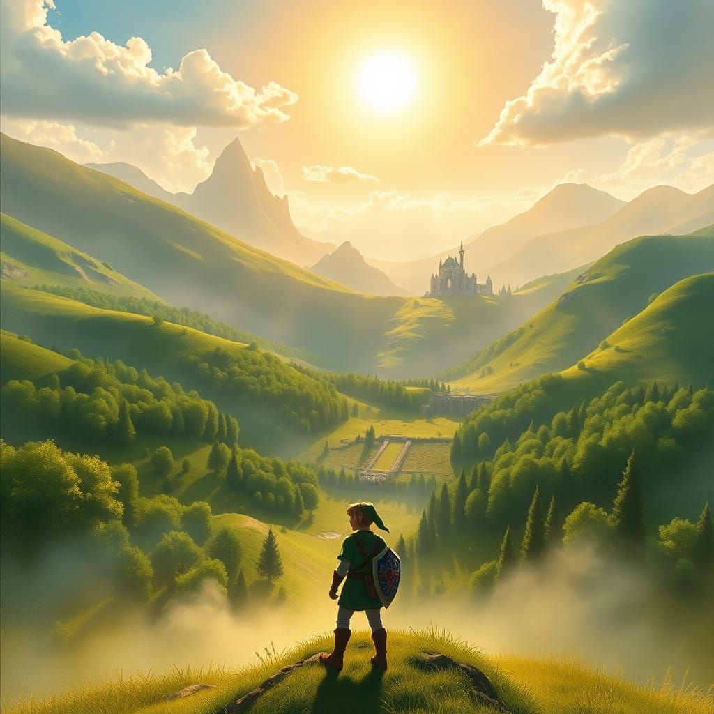 Heroic Link Stands Tall in the Land of Hyrule