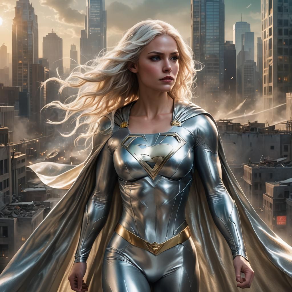 Supergirl Oversees City Reconstruction in Hyper-Realistic St...