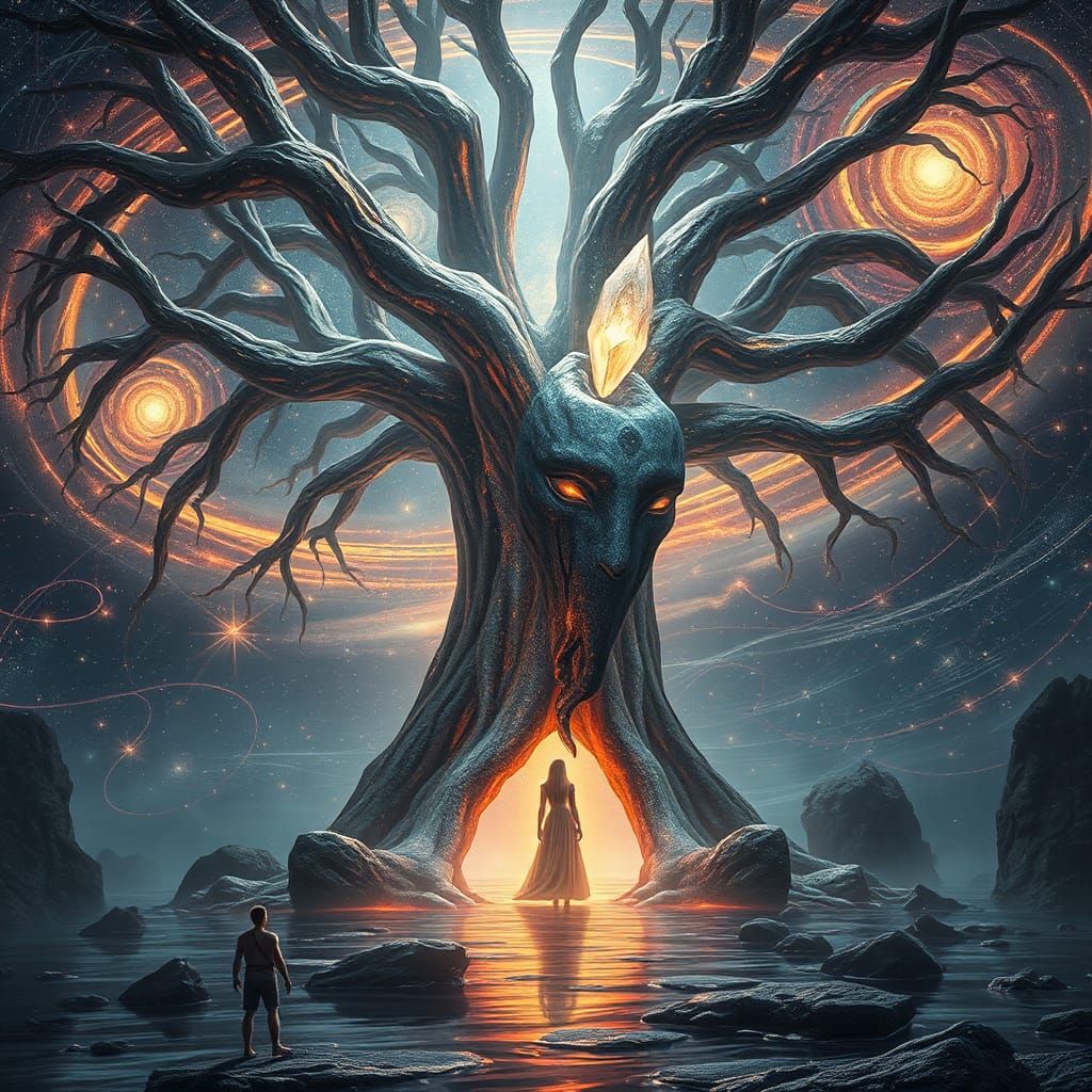 Crystalline Being at the Tree of Time