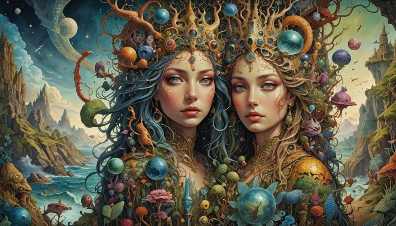 Surreal Fantasy Book Cover Art in Magic Realism