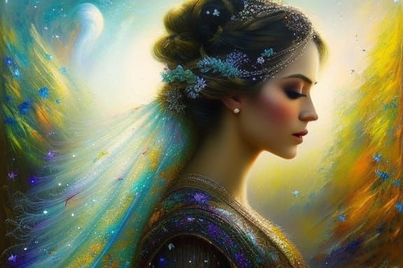 Winter's First Snow: Calligraphy Ink Painting