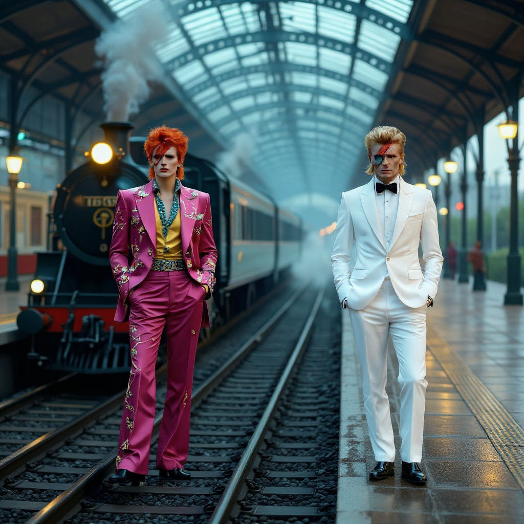 David Bowie Album Cover with Thin White Duke