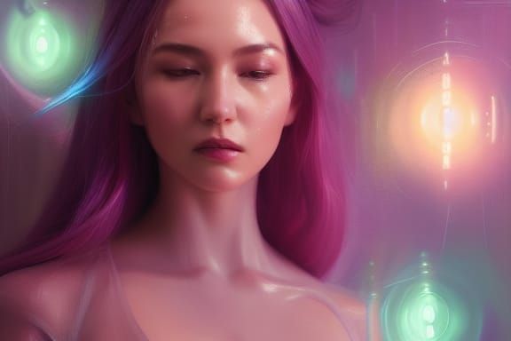 Elven Magic Casters in Dark Fantasy Style