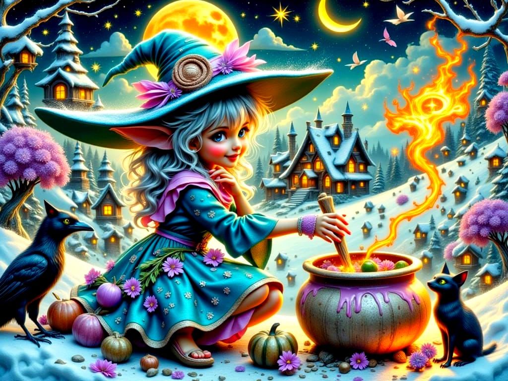 The little witch is a beauty!