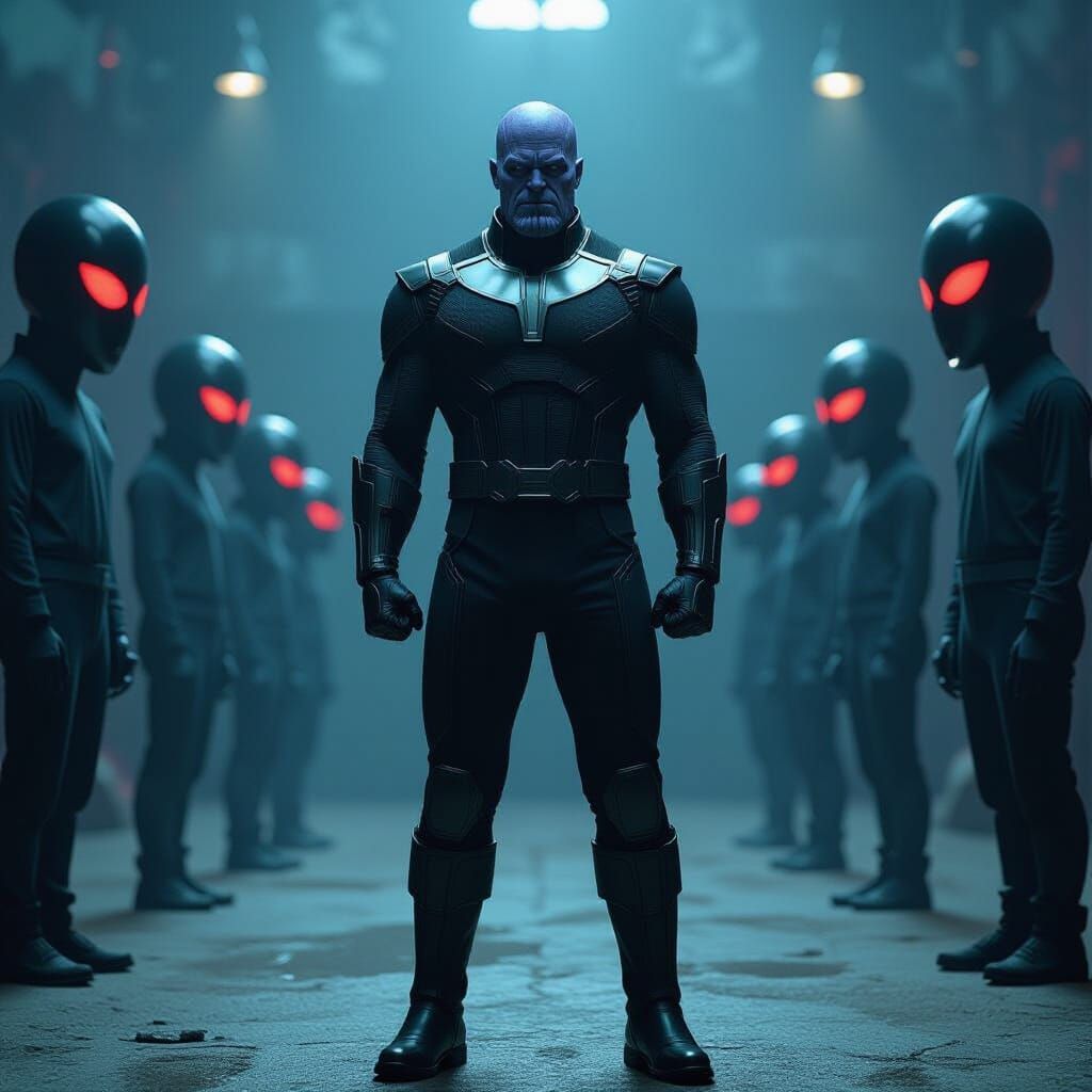 Thanos in Dystopian Squid Game Arena