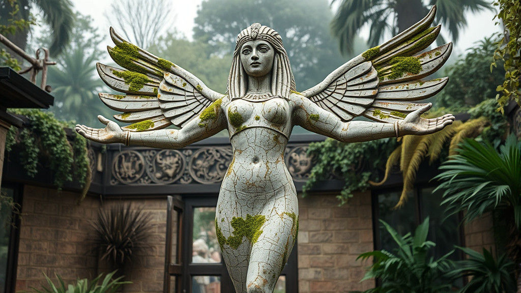 Ancient Mesopotamian Isis Statue in Babylon