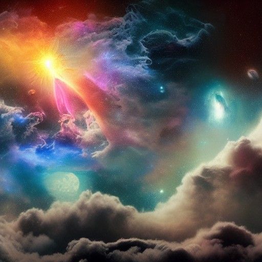 Mystical Universe: Detailed Digital Matte Painting