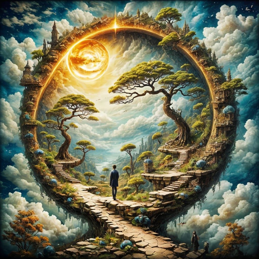 Surreal Stargate Dreamscapes in Victorian Fantasy