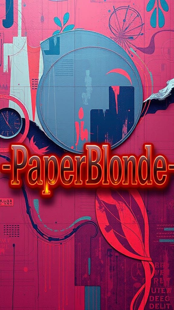 PaperBlonde Copper Typography in Thermal Imaging Style