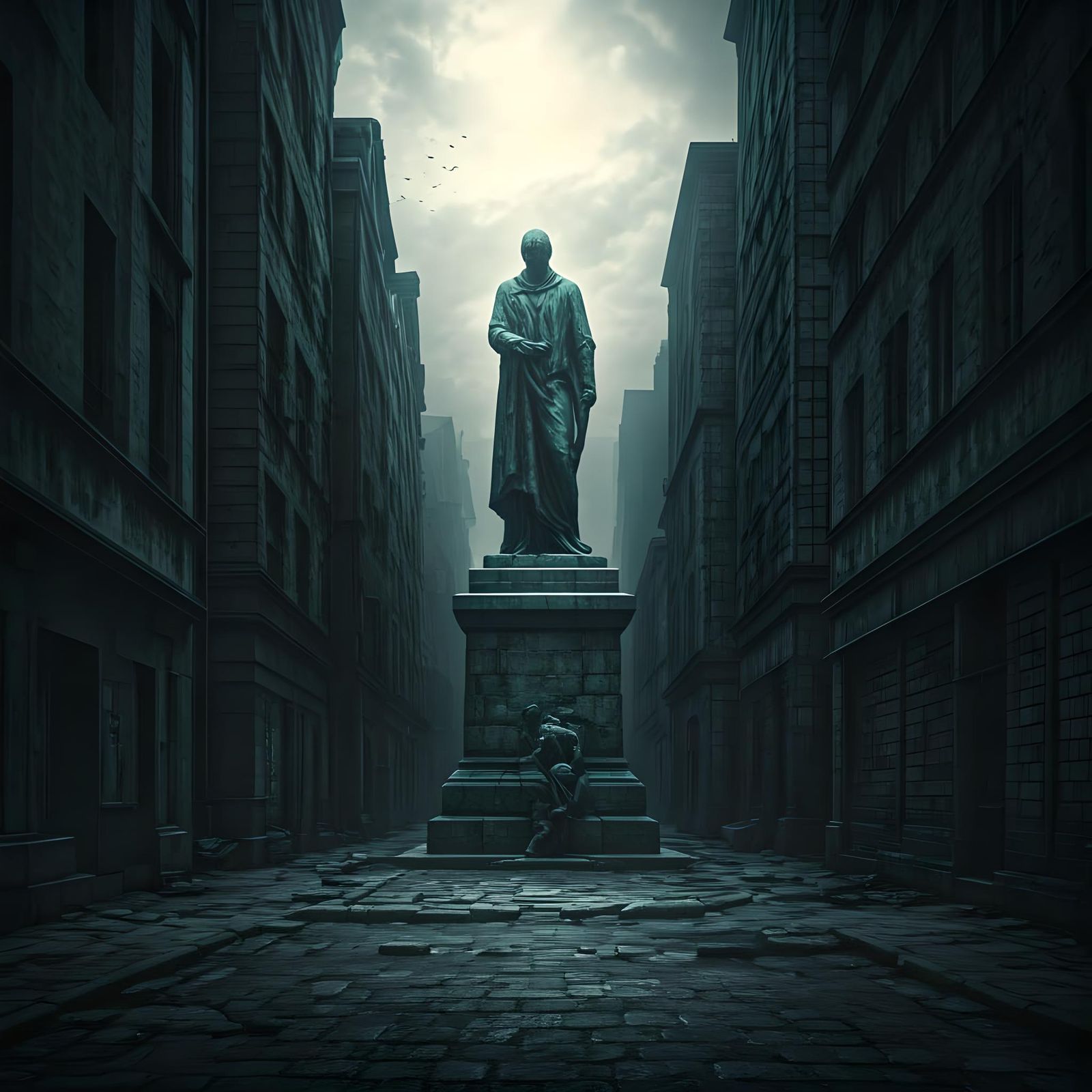 Evocative Image of Sadness and Despair