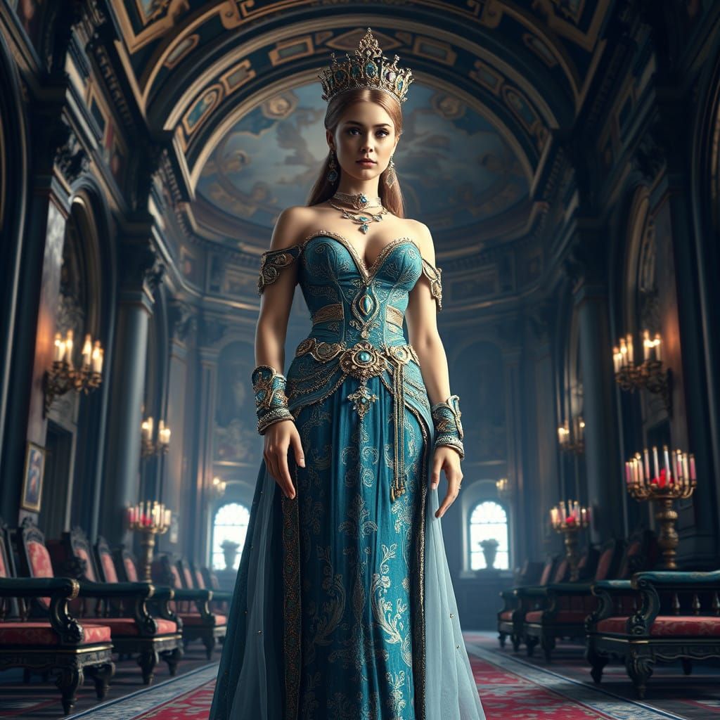 Regal Eastern Princess in Palace Grandeur