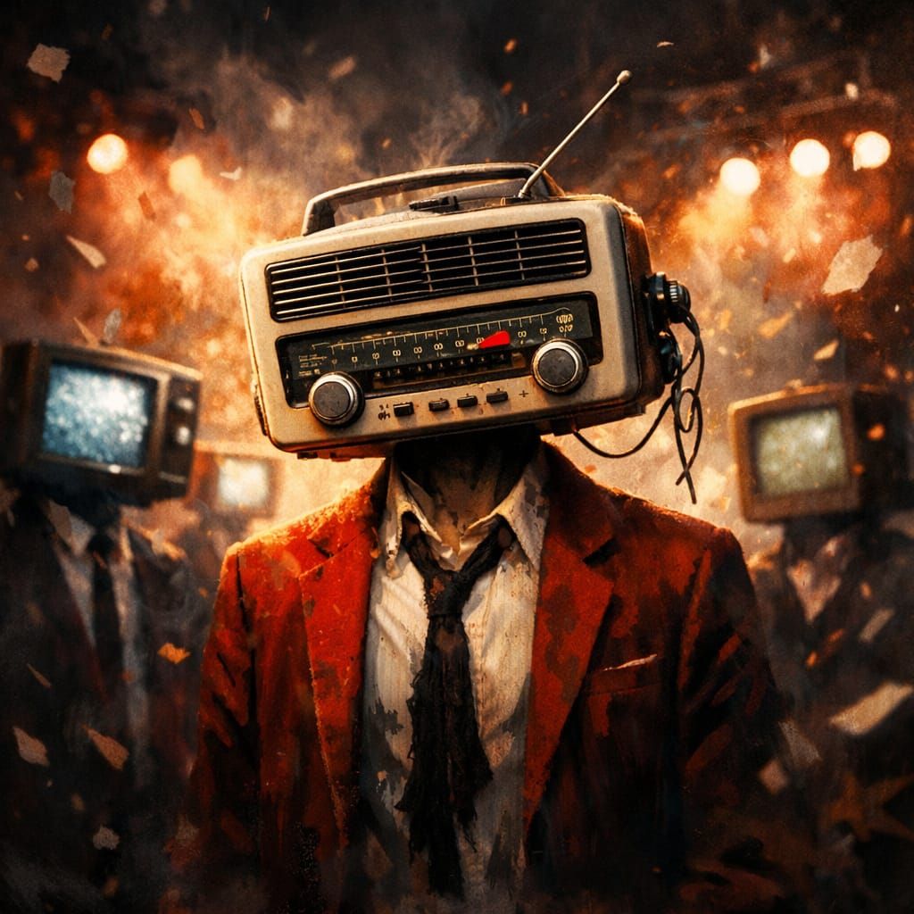 AI Art: Abstract Radio Waves