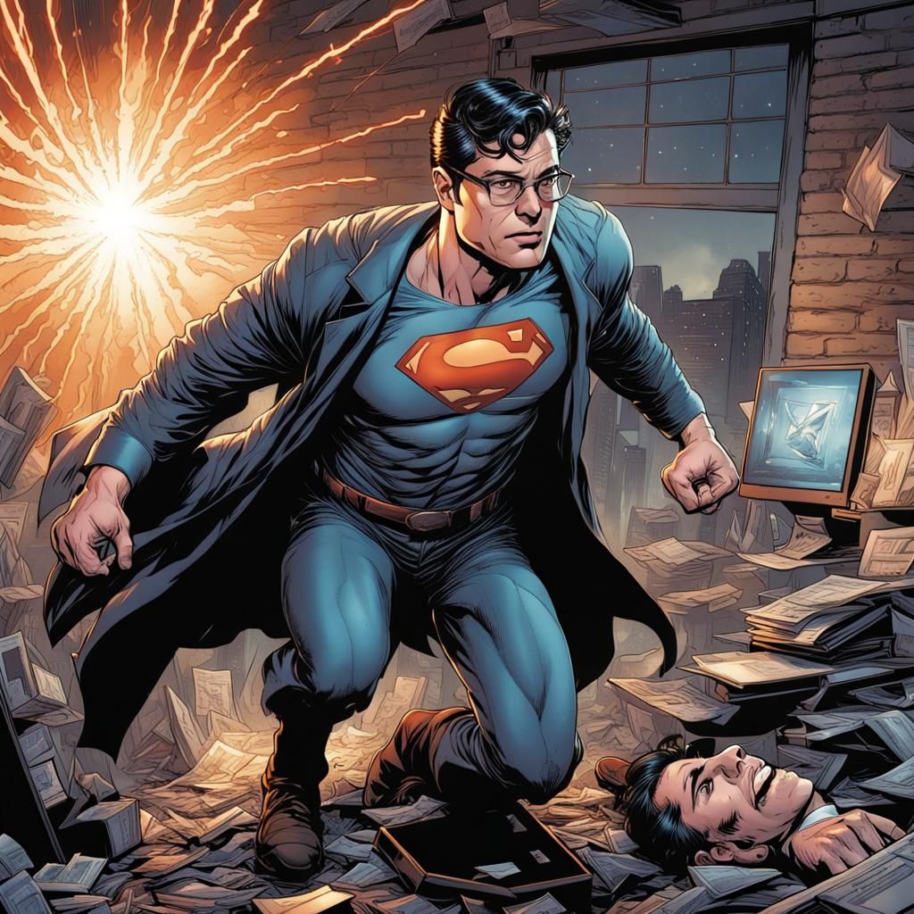 Bruce Wayne Fires Clark Kent: Comic Book Art