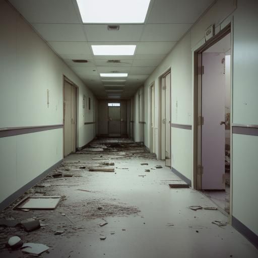 Eerie Abandoned Hospital in Liminal Space
