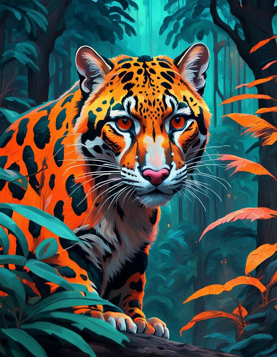 Tangerine Clouded Leopard