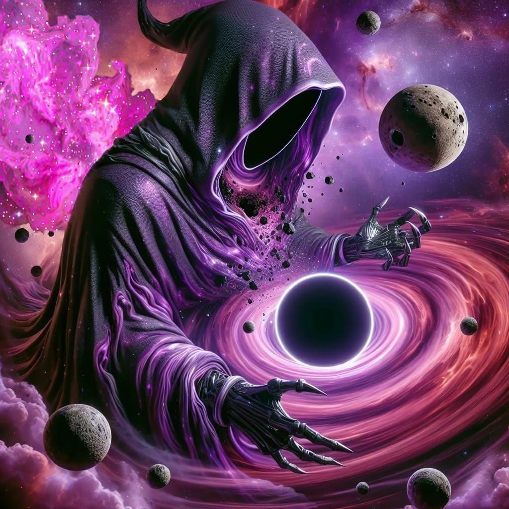 Vibrant Pink Nebula in Outer Space