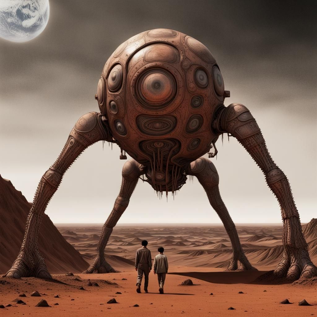 Junji Ito's Monsters Invade Mars in 80s Style