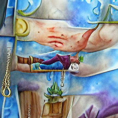 The Hanged Man Tarot Card Painting