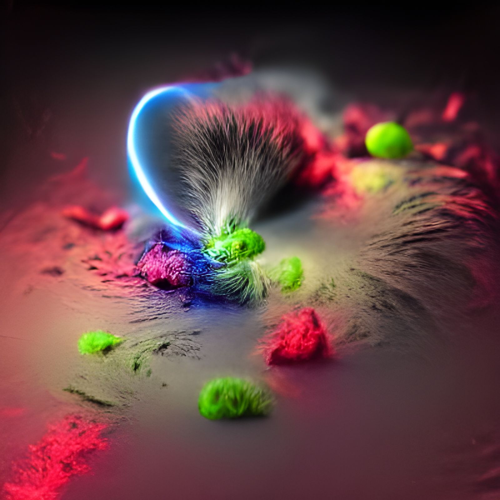 Neon Dust Explosion in VRay