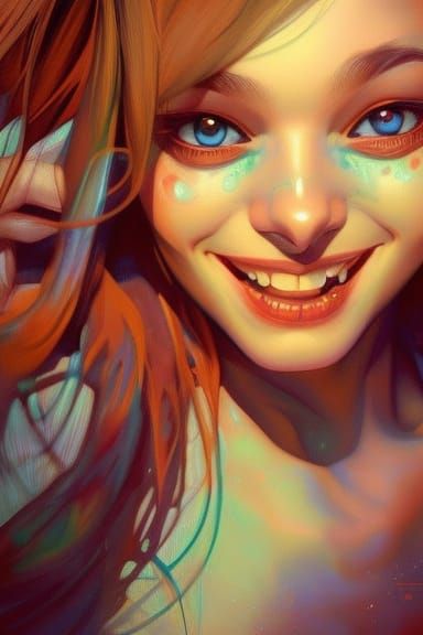 Hyperrealistic Portrait: Girl with Haunting Eyes