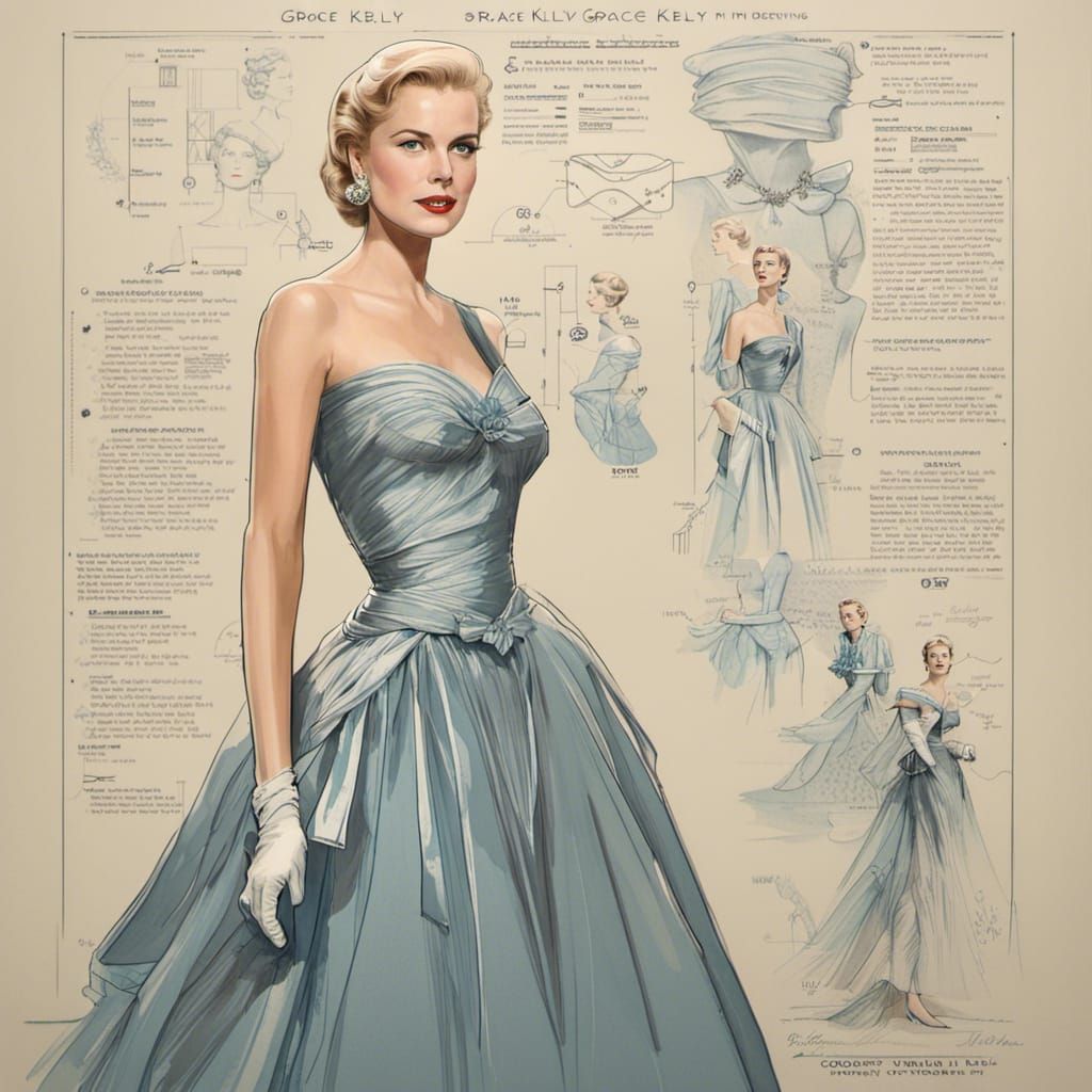 Grace Kelly Evening Gown Concept Design