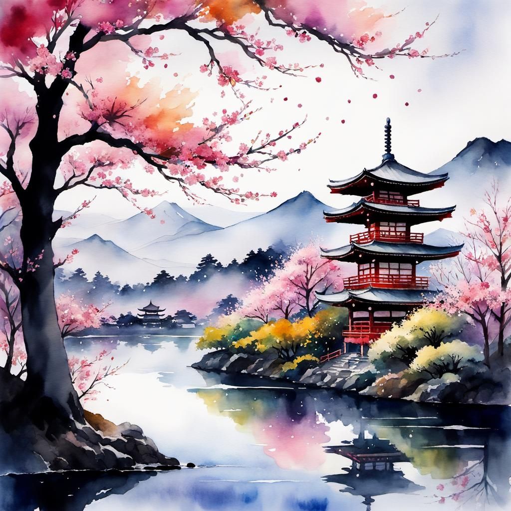 Moody Japanese Landscape