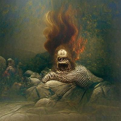 Inferno: A Gothic Horror Digital Painting