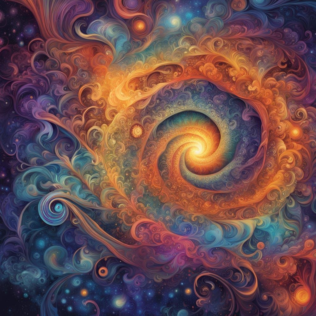 Cosmic Dreamscapes in Vibrant Hues